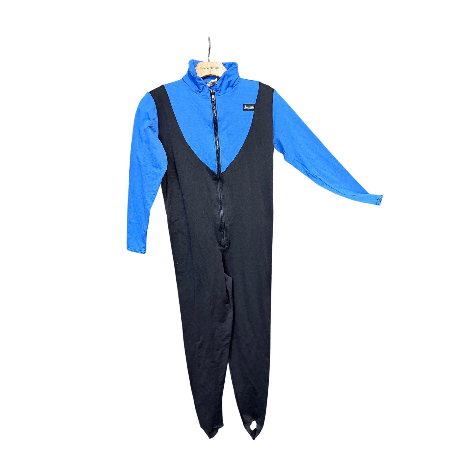 Aeroskin Blue And White Womens Wetsuit Usa Made Large Polytech Long Sleeve